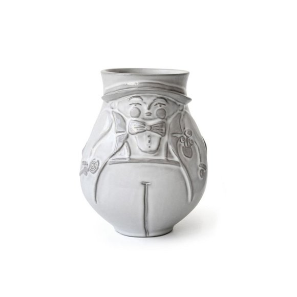 British Jonathan Adler English Utopia Pleasantly Plump Two Face Vase/Happy Famil - Picture 5 of 6